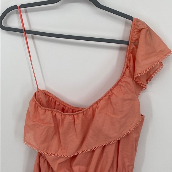 Free People Endless Summer Lover Lane One Shoulder Ruffle Mini Dress Size Large - Picture 4 of 11